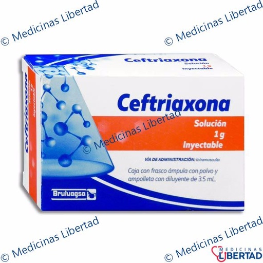 [7502208894557] CEFTRIAXONA 1G I.M. GI BRULUAGSA Solucion Iny c/1