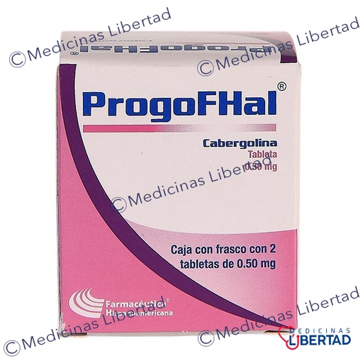 [7502213042127] PROGOFHAL (CABERGOLINA) 0.50MG FRASCO C/2