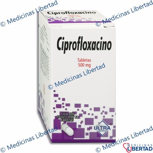 [7502216792371] CIPROFLOXACINO 500MG  ULTRA TABLETAS C/12