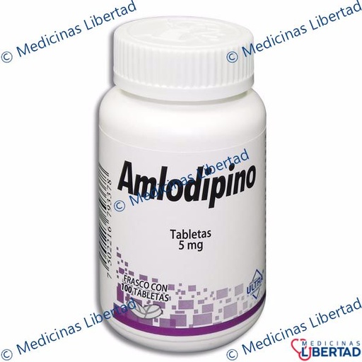 [7502216793378] AMLODIPINO 5 MG ULTRA TABLETAS C/100