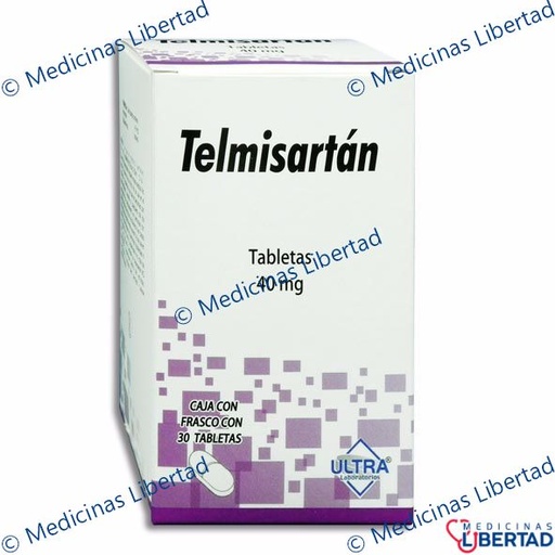 [7502216798786] TELMISARTAN 40 MG ULTRA Tabletas c/30
