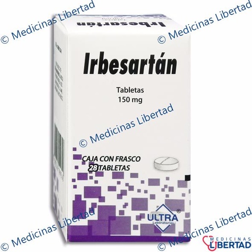 [7502216799318] IRBESARTAN 150 MG ULTRA TABLETAS C/28