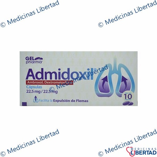 [7502227426692] AMBROXOL DEXTROMETORFANO GELPHARMA/ADMIDOXIL CAP//10