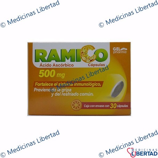 [7502227427156] RAMICO (ACIDO ASCORBICO)500MG CAP C/30