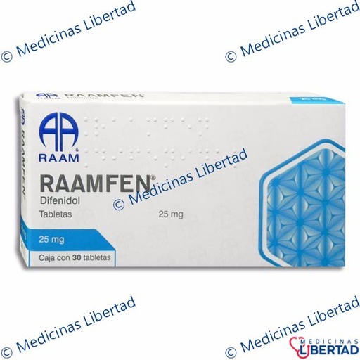 [7502227871416] RAAMFEN ( DIFENIDOL ) TAB C/30