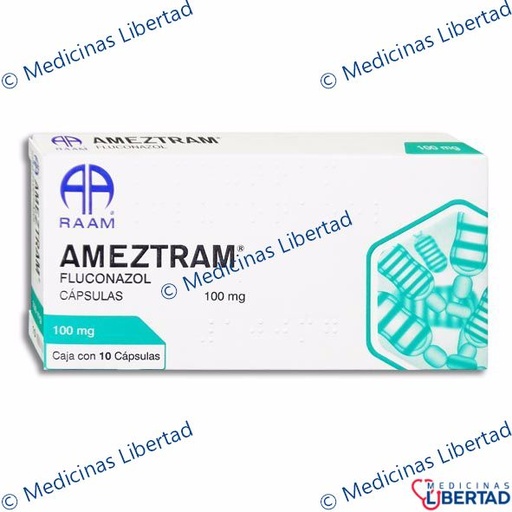 [7502227874424] AMEZTRAM ( FLUCONAZOL ) 100MG CAP C/10