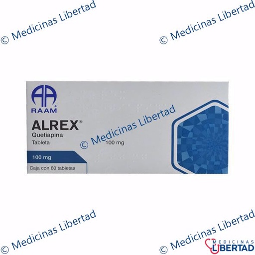 [7502227875872] ALREX (QUETIAPINA) TABLETAS C/60