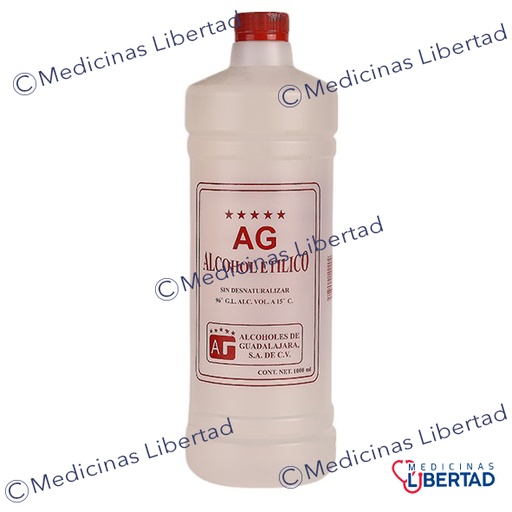 [7503000142204] ALCOHOL AG 96° ROJO 1000 ML.