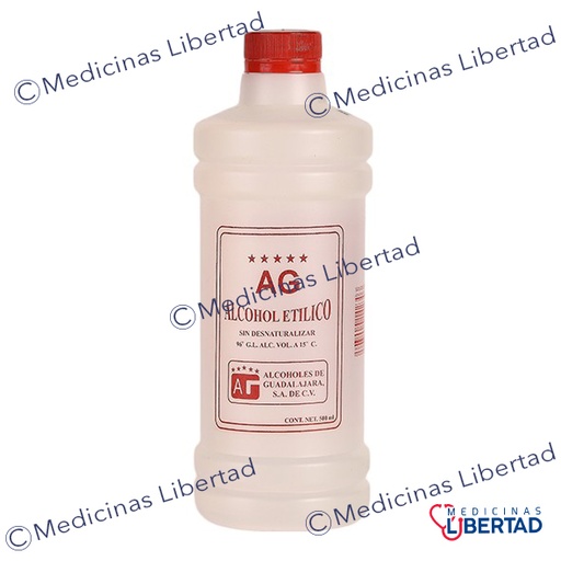 [7503000142303] ALCOHOL AG 96° ROJO 500 ML