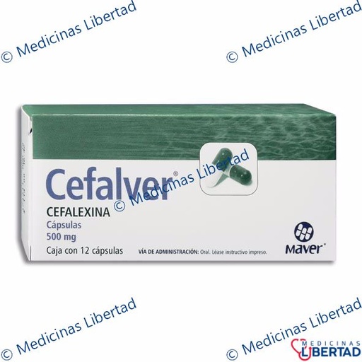 [7503000422863] CEFALVER 500 MG CAPSULAS  C/12