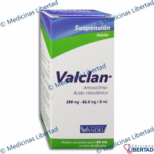 [7503001007175] VALCLAN JR 250/62.5MG SUS. 60 ML