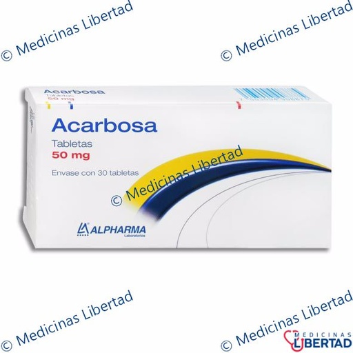 [7503004908875] ACARBOSA 50 mg ALPHARMA TABLETAS c/30