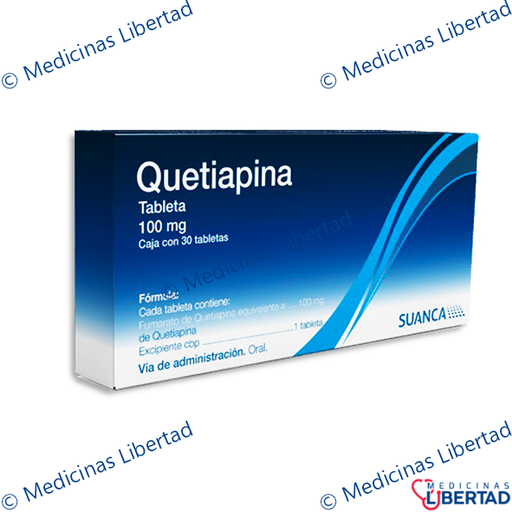[7503028771721] QUETIAPINA 25 MG C/30 TABLETAS SUANCA