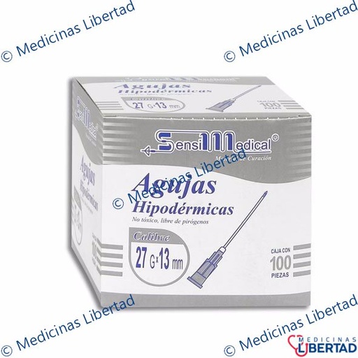 [7506022304162] AGUJA HIP SENSIMEDICAL 27X13  C/100