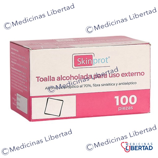 [7506022323514] TOALLA  ALCOHOLADAS SKINPROT Caja c/100