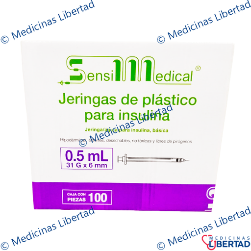 [7506022327345] JERINGA 0.5ML 31G X 6MM P/INSULINA C/100 SESIMEDICAL