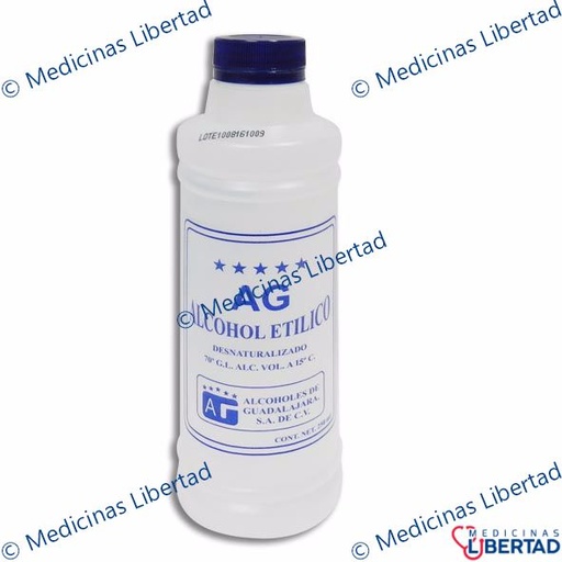 [7506163700434] ALCOHOL DESNATURALIZADO  AGSA Frasco 250ml