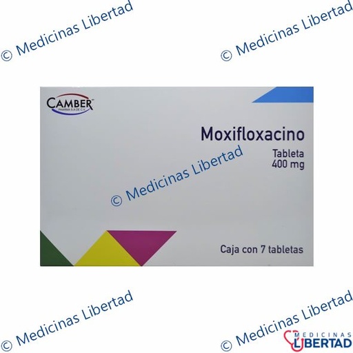 [7506442700742] MOXIFLOXACINO CAMBER 400 MG TABLETAS C/7