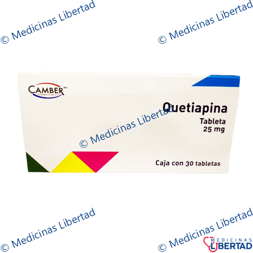 [7506442700889] QUETIAPINA CAMBER 25MG TAB C/30