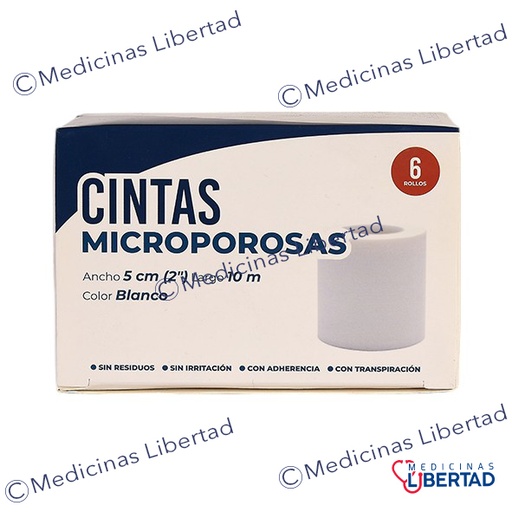 [7506484500782] CINTA MICROPOROSA BCA 5CM C/6