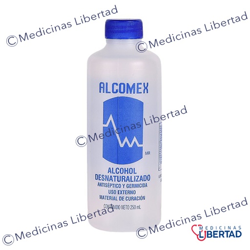 [7501842801020] ALCOHOL DESNATURALIZADO 250ML ALCOMEX