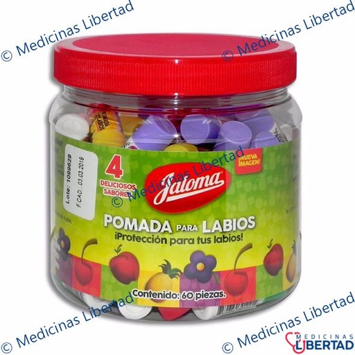 [759684391255] POMADA PARA LABIOS VITROLERO  JALOMA C/60