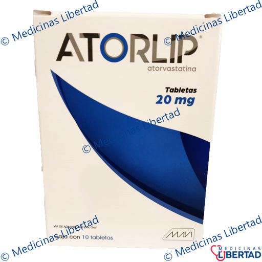 [785120754810] ATORLIP 20 TABLETAS  C/10