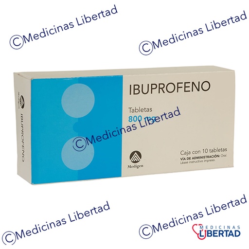 [7502009748417] IBUPROFENO 800MG C/10 TAB MEDIGEN