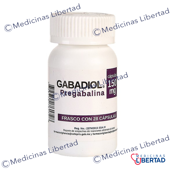 GABADIOL ( PREGABALINA )  150 MG C/28 CAPSULAS