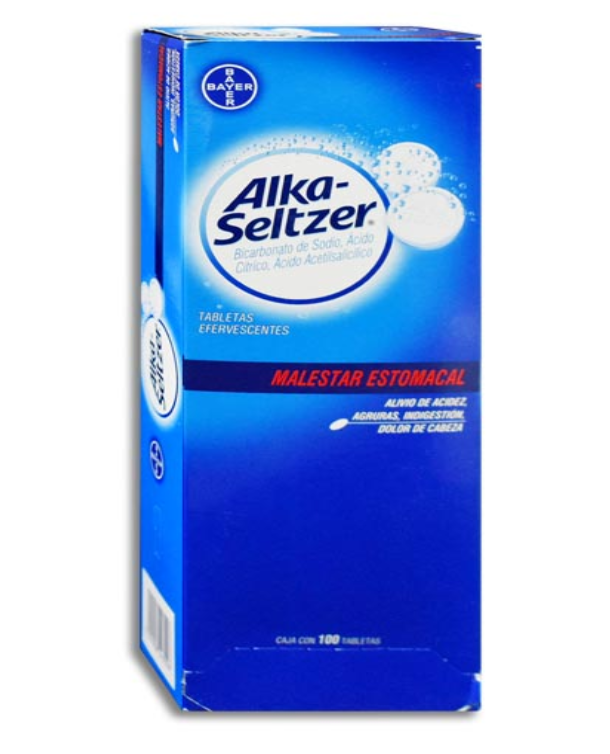 ALKA-SELZER TBS EFERVESCENTES  C/100