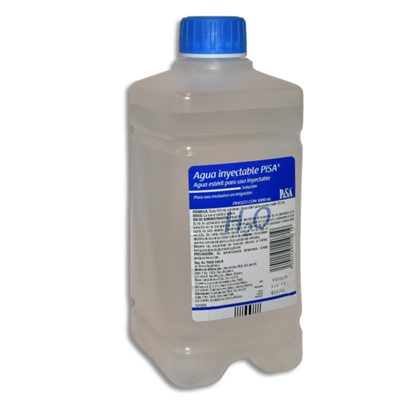 AGUA INYECTABLE 1000ML FLEXOVAL S/BAYONETA Solucion 1000 ml