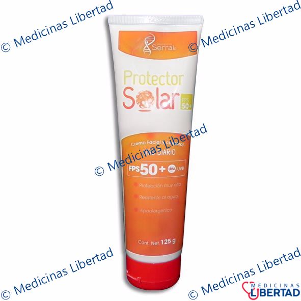 PROTECTOR SOLAR FPS 50+ SERRAL Crema 125 gr