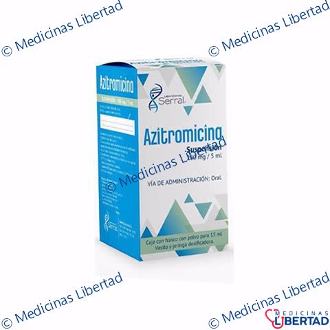 AZITROMICINA SERRAL SUSPENSION 200MG 15 ML