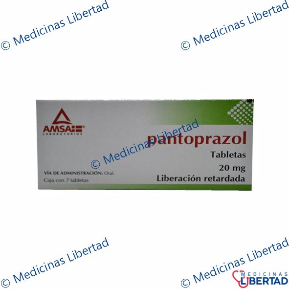 PANTOPRAZOL AMSA 20 mg Tabletas c/7