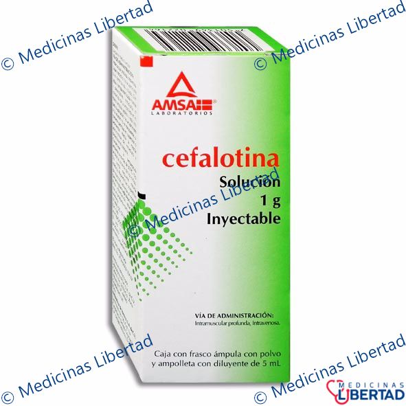 CEFALOTINA 1G AMSA - Solucion Inyectable - c/1