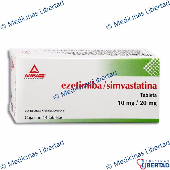 EZETIMIBA SIMVASTATINA AMSA TABLETAS C/14