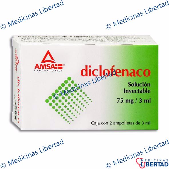 DICLOFENACO AMSA - Solución Inyectable - c/2