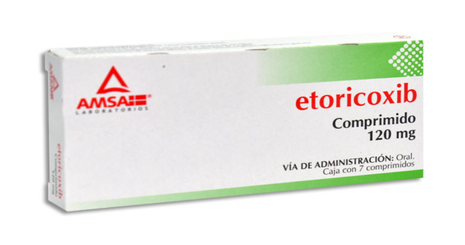 ETORICOXIB 120MG C/7 COMPRIMIDOS AMSA