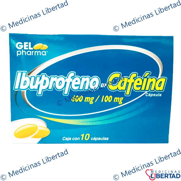IBUPROFENO-CAFEINA GELPHARMA  CAP C/10