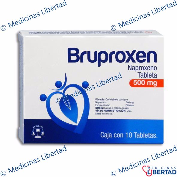 BRUPROXEN 500MG Tabletas c/10