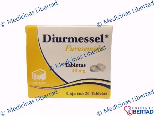 DIURMESSEL / FUROSEMIDA TABLETAS C/20