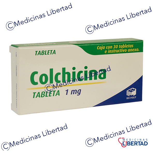 COLCHICINA 1 MG BIOMEP CAJA C/30 TABLETAS.