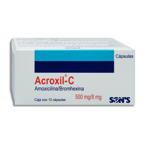 ACROXIL C 500 mg CAPSULAS C/12