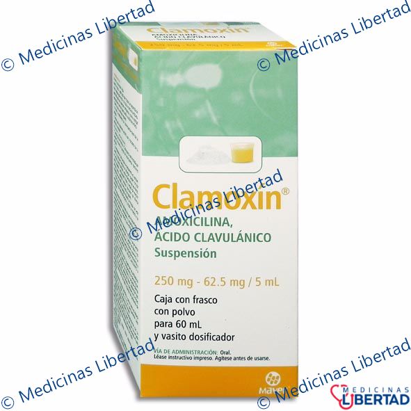 CLAMOXIN 250/62.5MG SUSP 60 ML