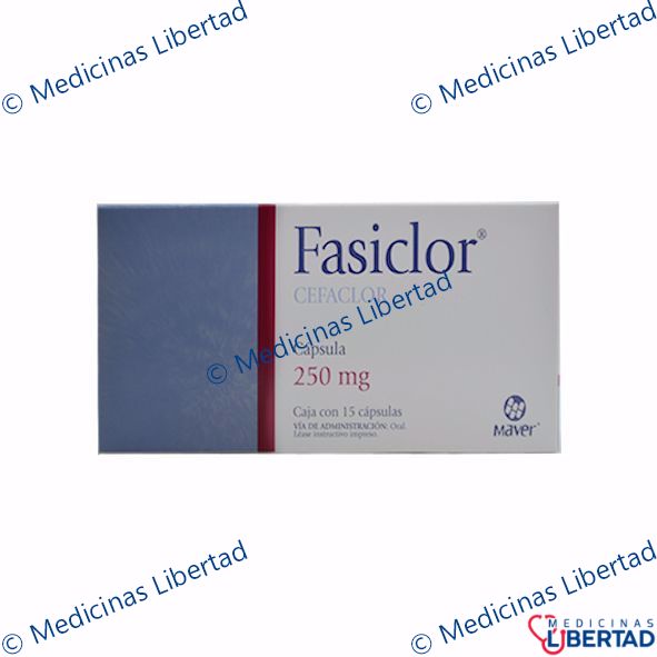 FASICLOR 250MG CAPSULAS  C/15