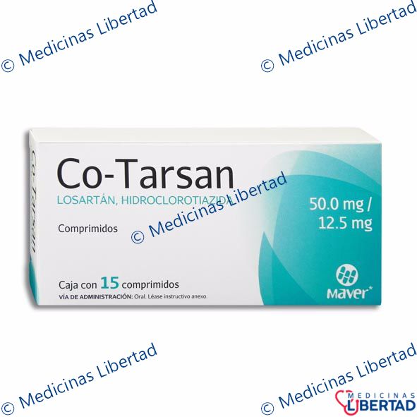 CO-TARSAN 50/12.5MG COMP.  C/15