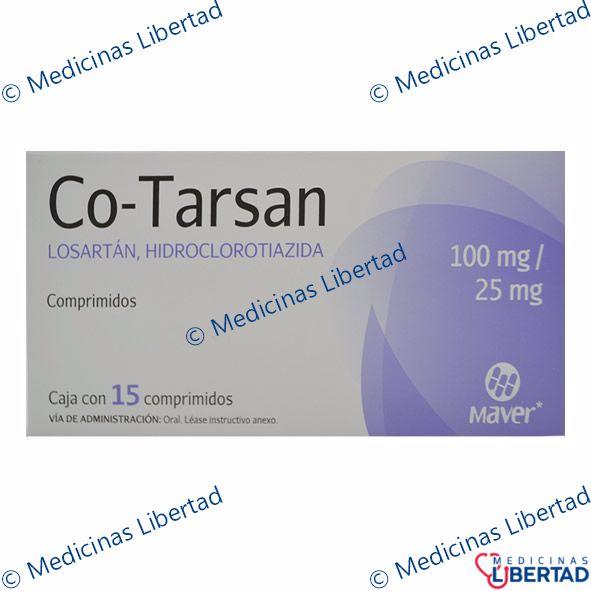 CO-TARSAN 100MG/25MG COMPRIMIDOS  C/15