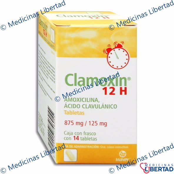 CLAMOXIN 12H 875MG/125MG TABLETAS C/14