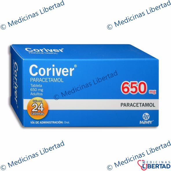 CORIVER 650MG TABLETAS C/24