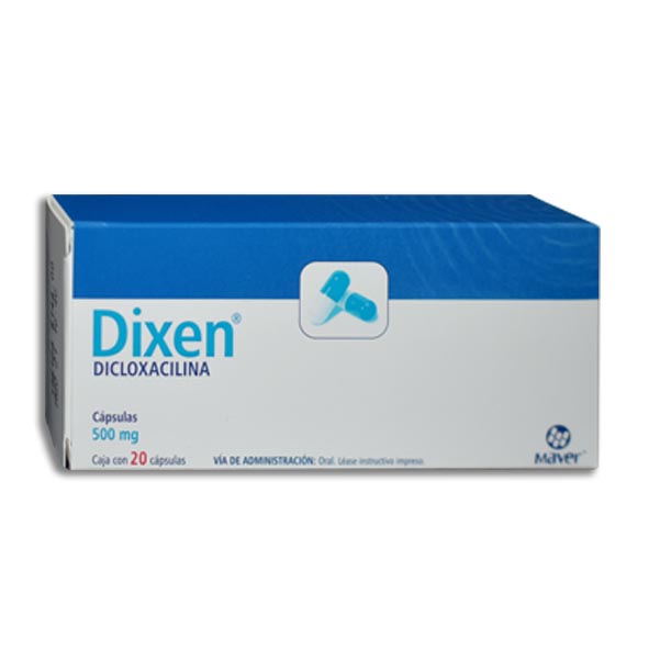 DIXEN (DICLOXACILINA) 500MG CAPSULAS C/20